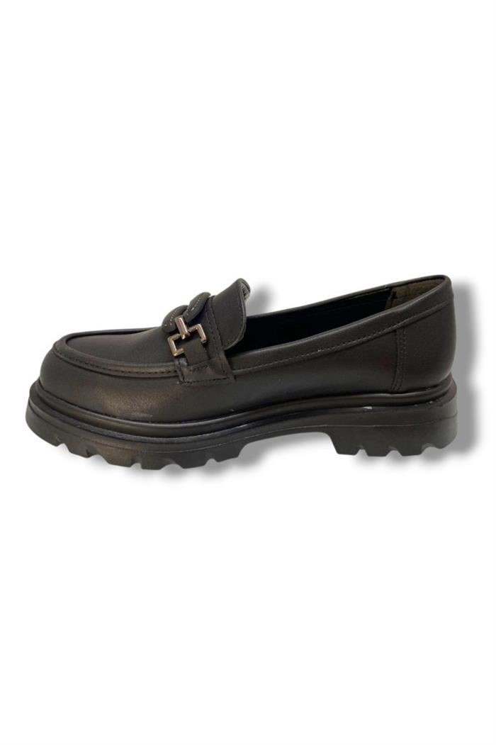 Fancy 816-25 Deri Anatomik Sıfır Tokalı Loafer Kadın Ayakkabı