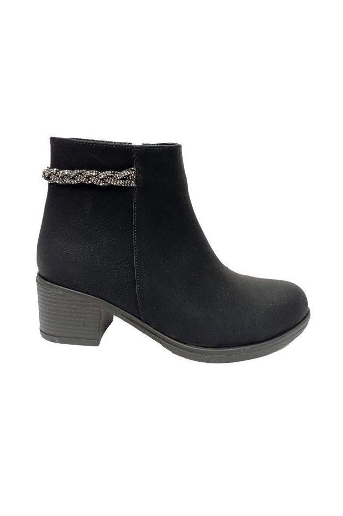 Fix 9309 Yağlı Deri Trend Fashion Fermuarlı Kadın Bot