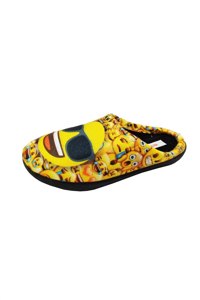 Gezer 00021 Emoji Sıcak Astar Halı Çocuk Terlik