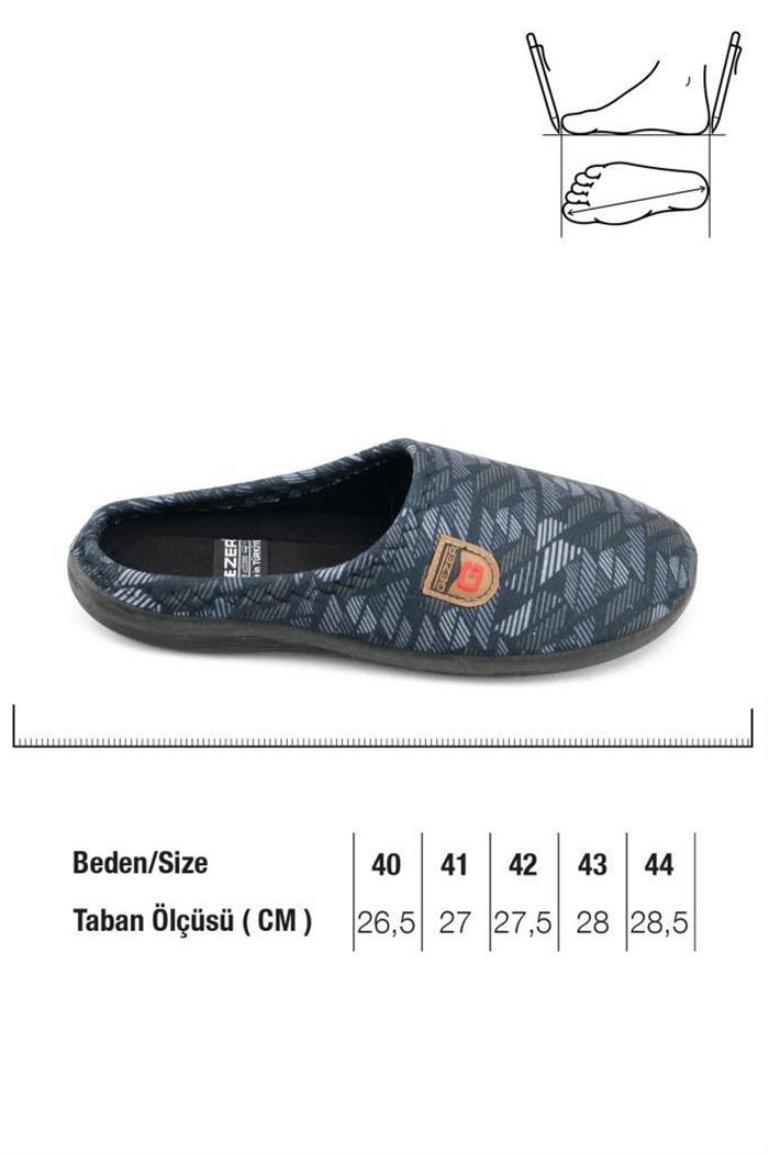 Gezer 14352 Termal Kumaş Erkek Ev Terlik