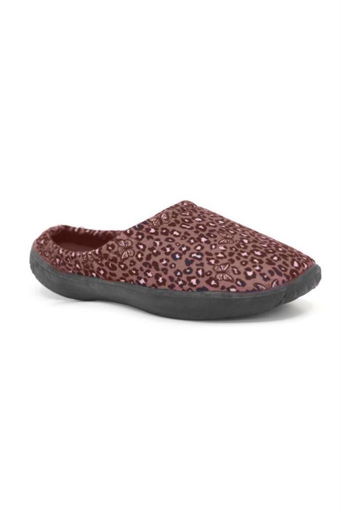 Gezer 15870-24 Leopar Desenli Kadın Ev Terlik