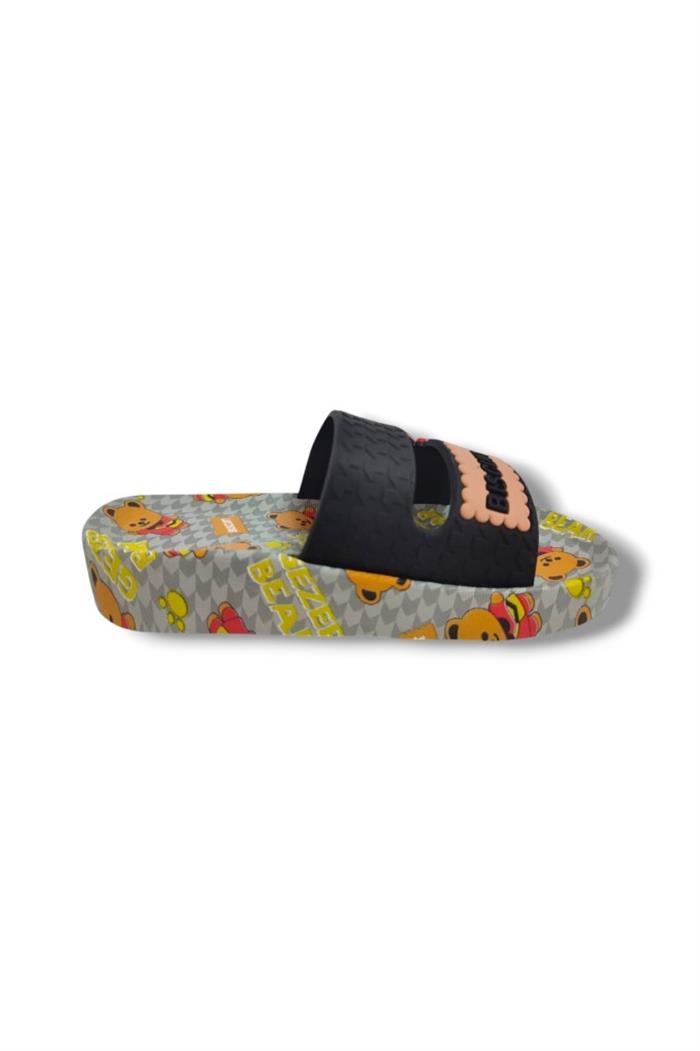 Gezer 16256-25 Biscuit Ayıcık Fİgürlü Erkek Çocuk Terlik 25-29
