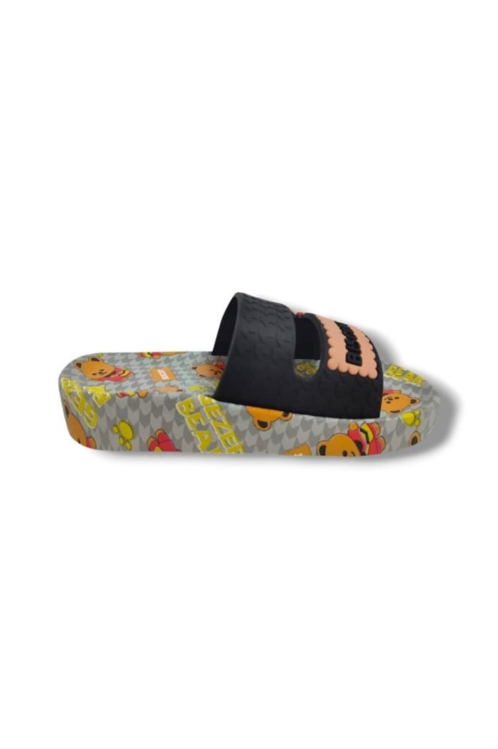 Gezer 16256-25 Biscuit Ayıcık Fİgürlü Erkek Çocuk Terlik 25-29