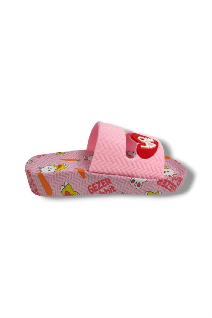 Gezer 16257-25 Love Tavşan Fİgürlü Kız Çocuk Terlik 25-29