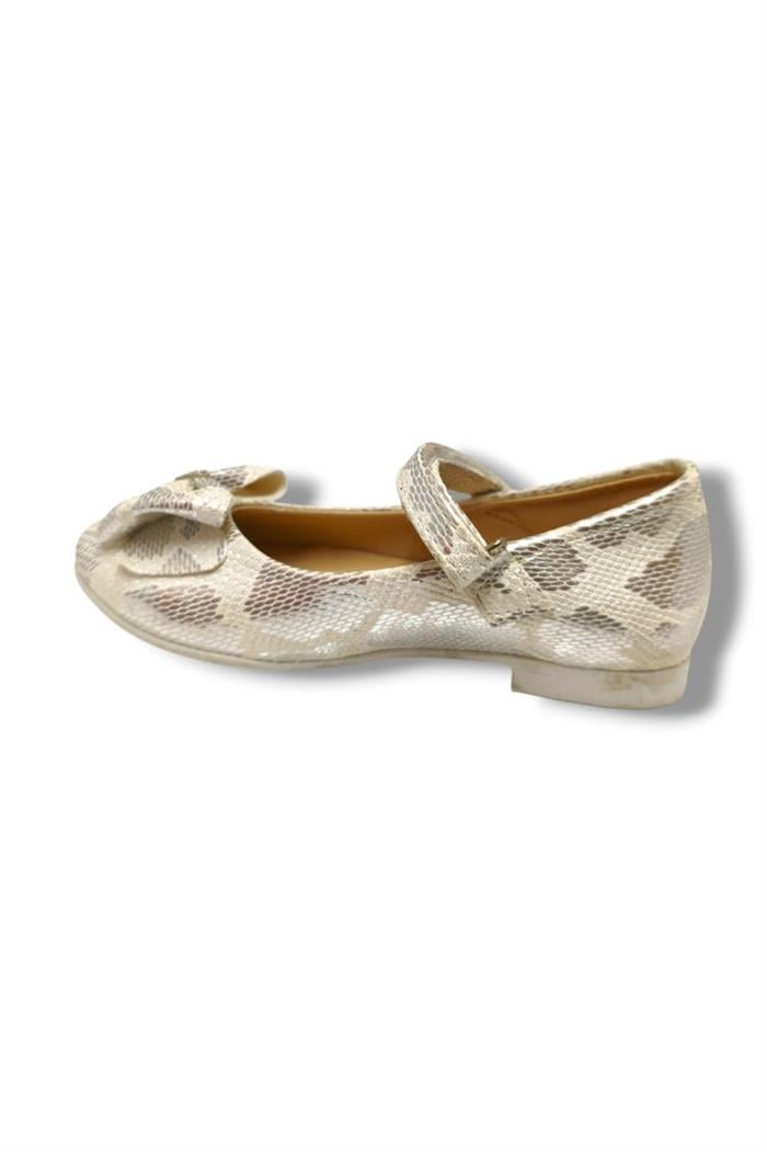 Hopyy 3018-20 Baskı Deri Fiyonklu Kız Çocuk Sandalet