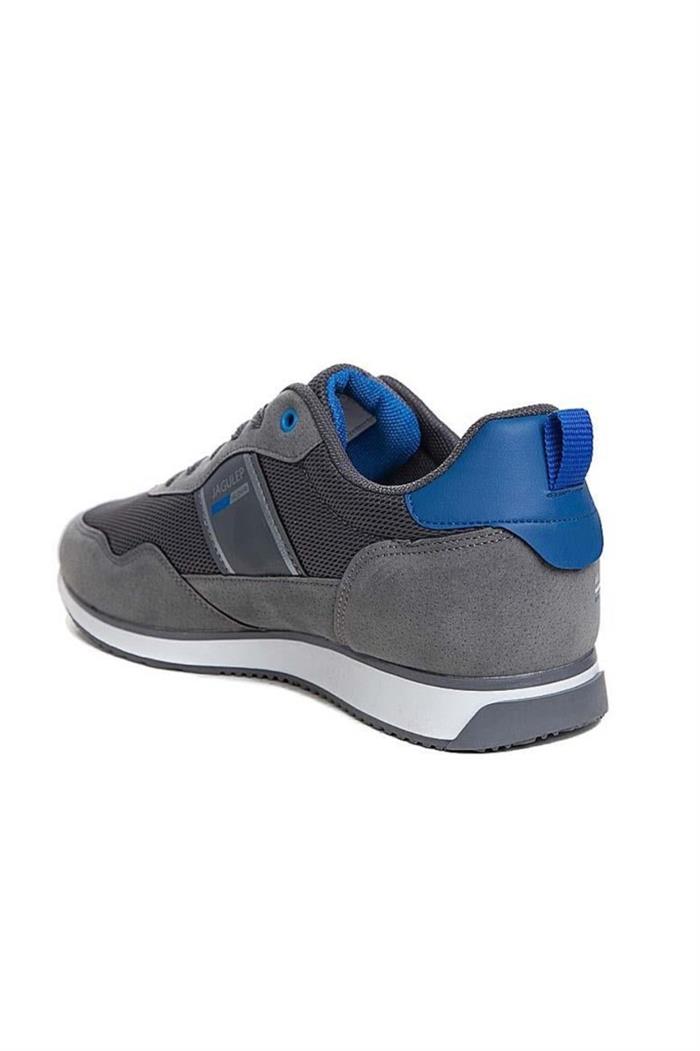 Jagulep Bugatti Deri Anorak Anatomik Erkek Sneaker Füme Saks