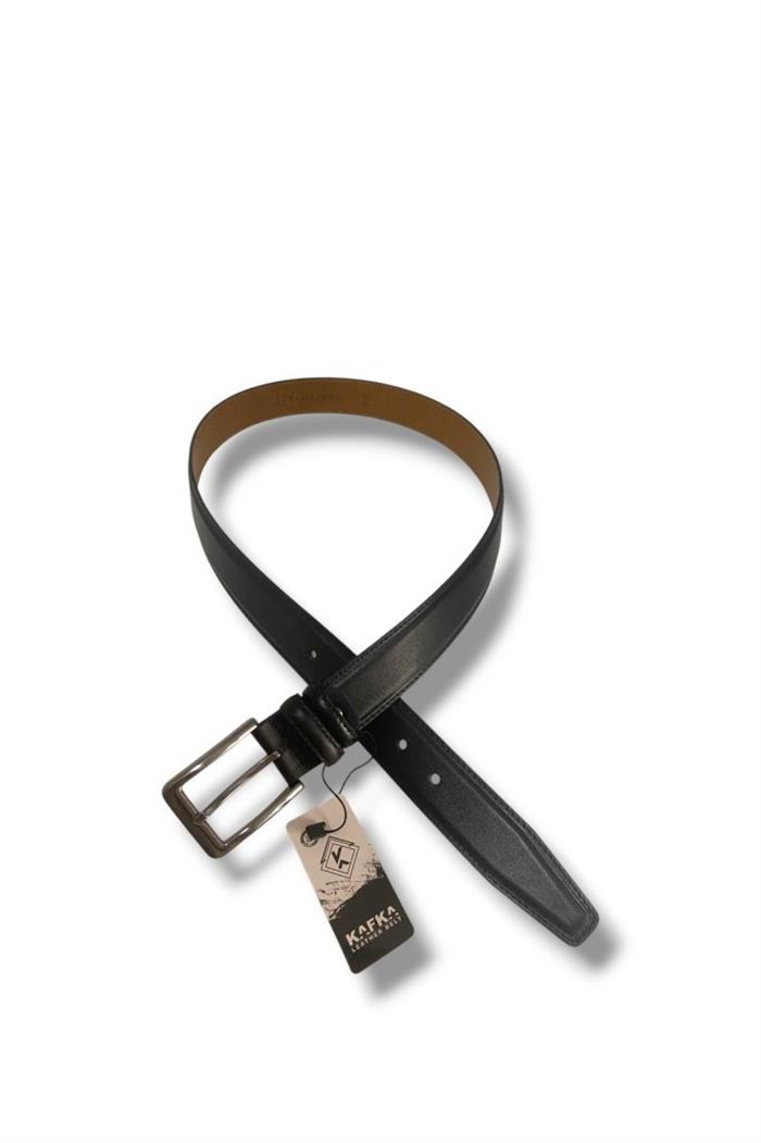 Kafka K100-25 Hakiki Deri Dikişli Erkek Kemer 130 Cm