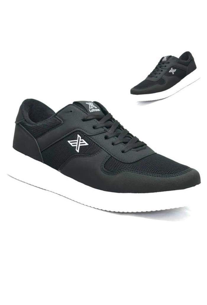 Luttoon 4027-24 Trend Fashion Sneakers Kadın Ayakkabı Siyah Beyaz