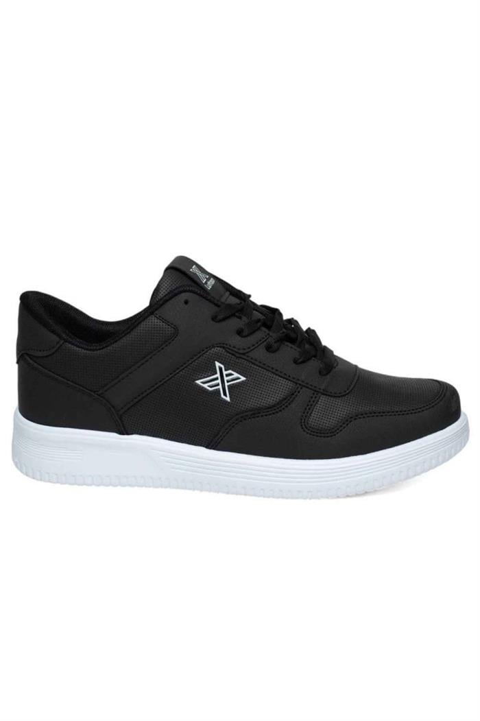Luttoon 4027-25 Cilt Deri Anatomik Erkek Sneaker Siyah Beyaz