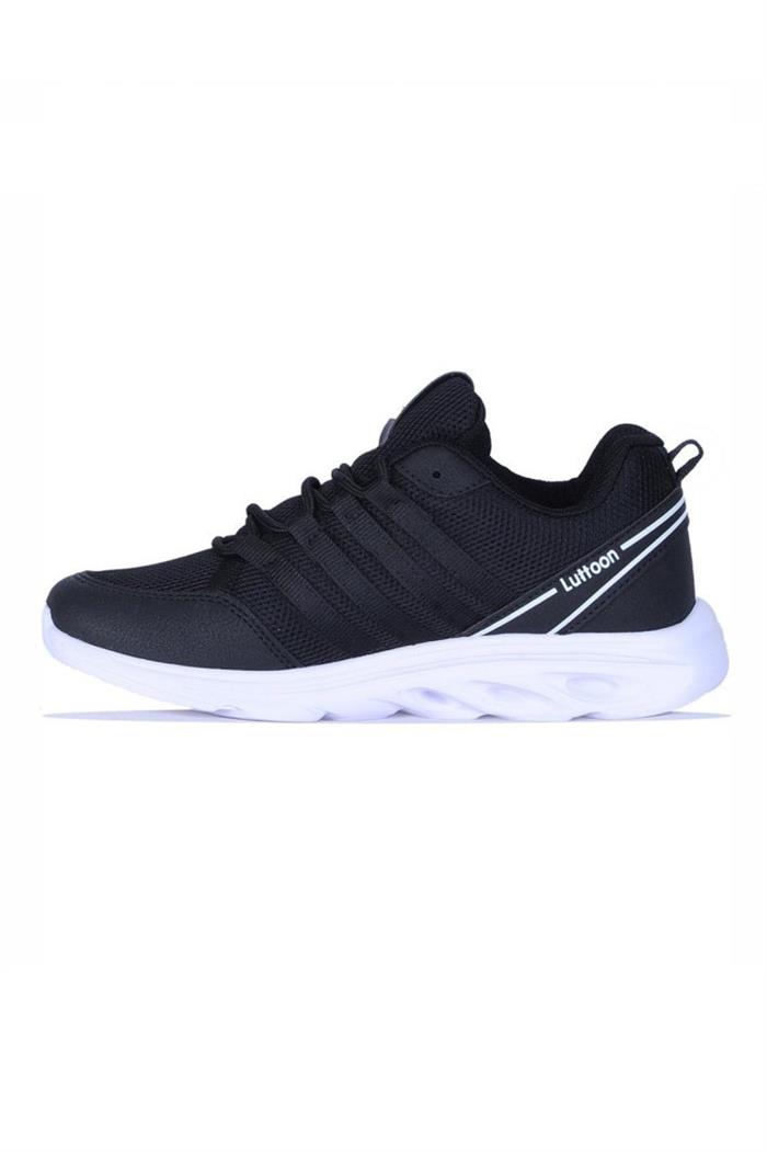 Luttoon 4138-25 Anorak Anatomik Erkek Sneaker Siyah Beyaz