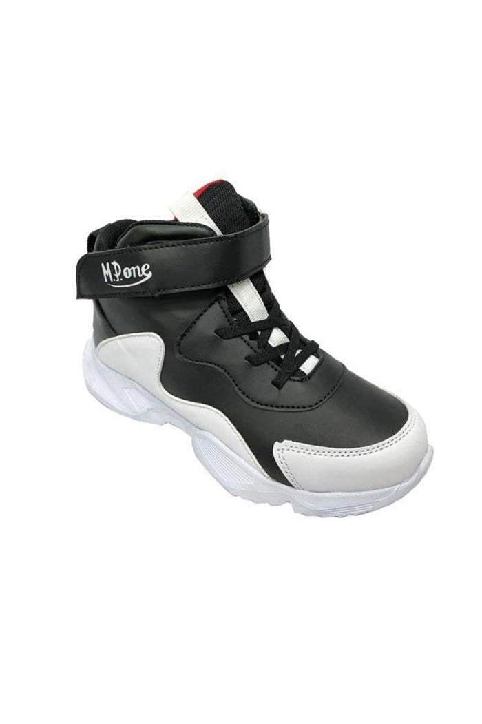 M.P 3300 Filet Çocuk Basket Spor Ayakkabı Siyah Beyaz