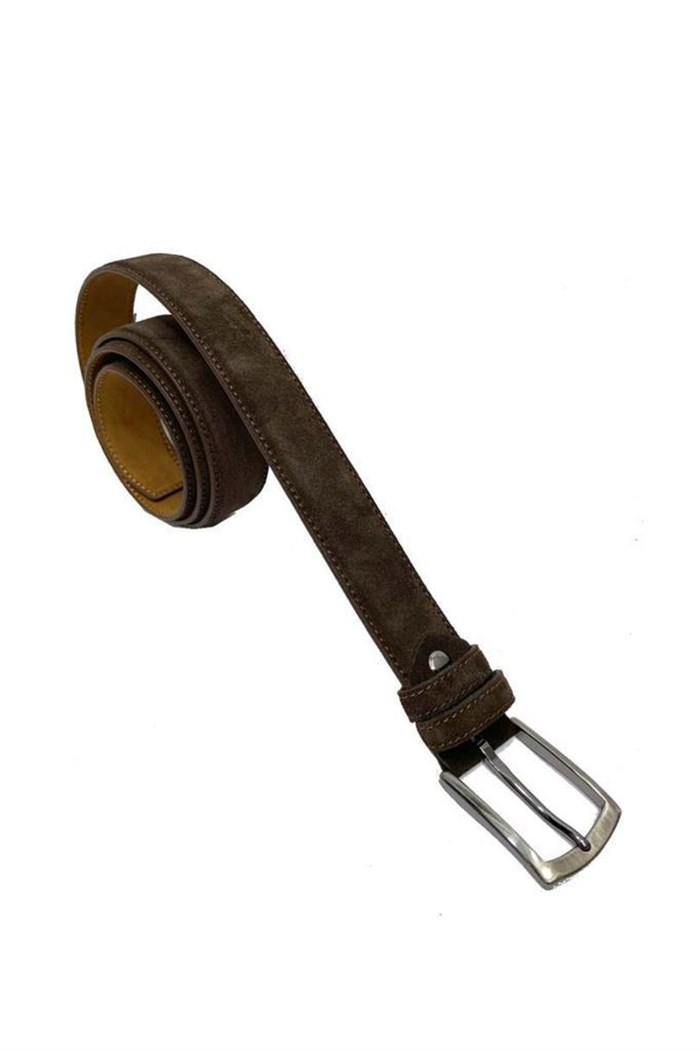 Marla 434 Hakiki Deri Süet Erkek Kemer 120cm