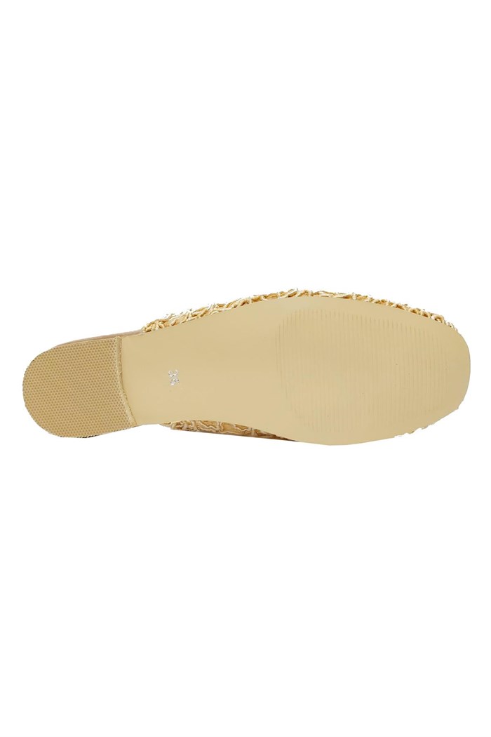 Melike Shoes 4002 Örgülü Trend Fashion Kadın Terlik