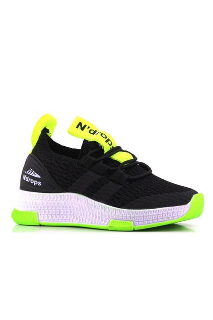 Ndrops 02 Anorak Bebe Çocuk Spor Ayakkabı Siyah Sarı