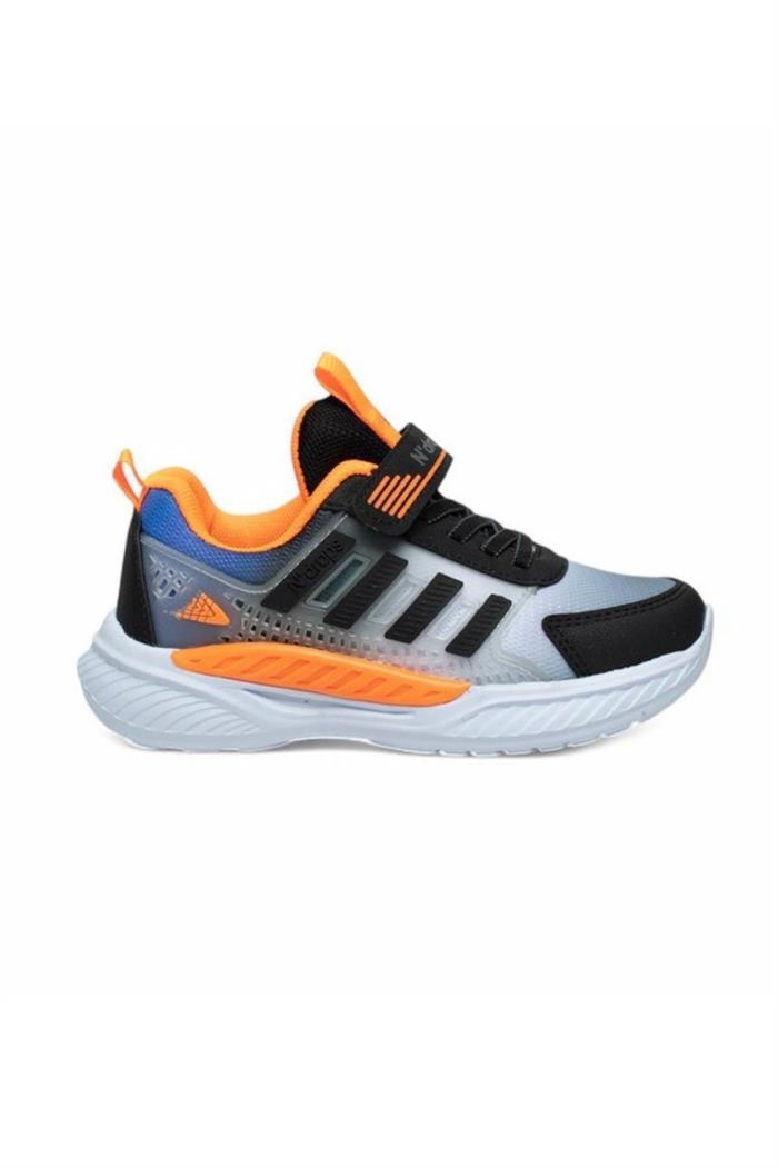 Ndrops 023-25 Anorak Anatomik Çocuk Sneaker Siyah Oranj 31-35
