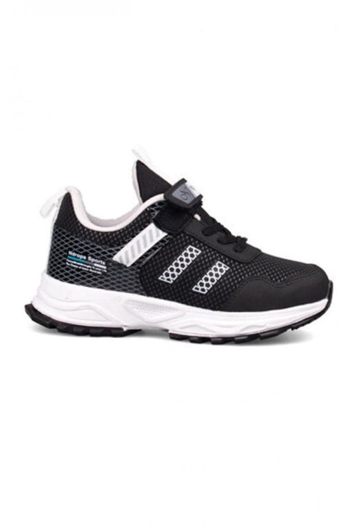 Ndrops 05 Anorak Çocuk Sneakers Ayakkabı 26-30 Siyah Beyaz