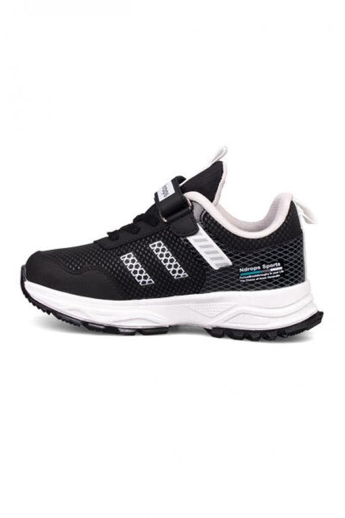 Ndrops 05 Anorak Çocuk Sneakers Ayakkabı 26-30 Siyah Beyaz