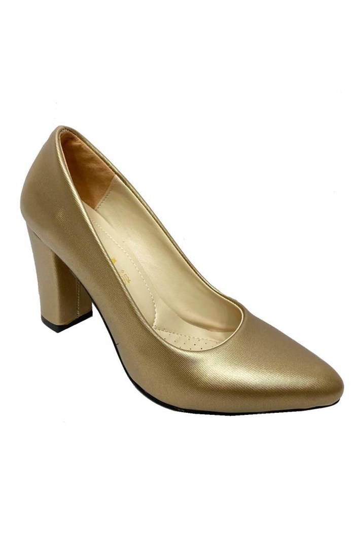 Nysa 3581 Baskılı Deri Stiletto  Fashıon Kadın Ayakkabı