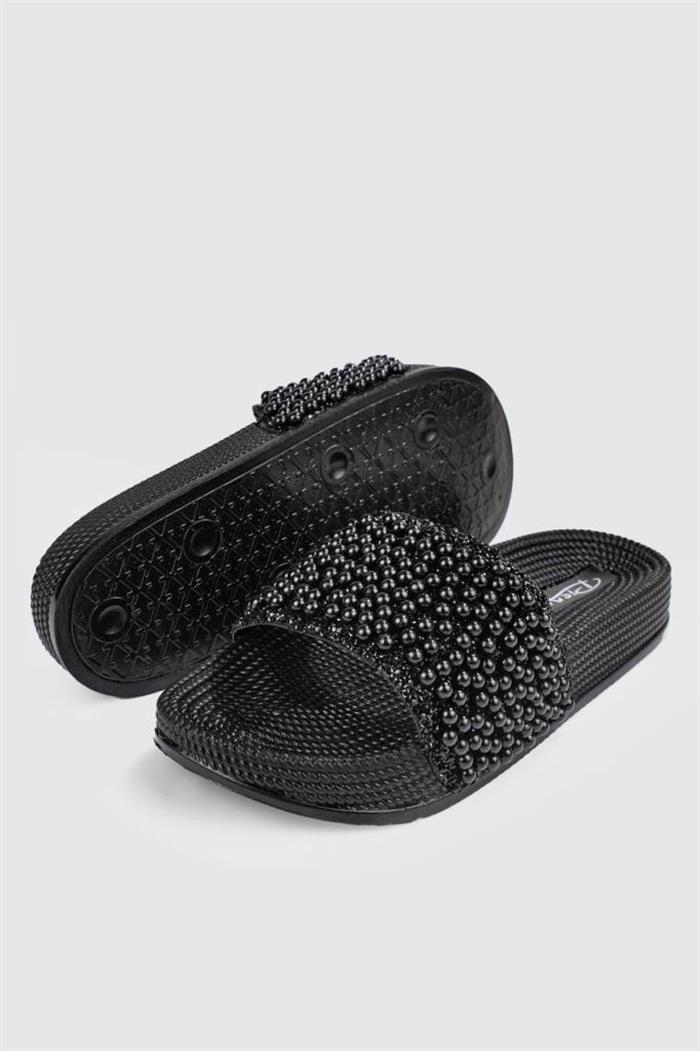 Pienn 20037-006 Anatomik Fashion Taşlı  Kadın Terlik