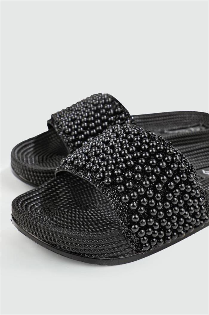 Pienn 20037-006 Anatomik Fashion Taşlı  Kadın Terlik