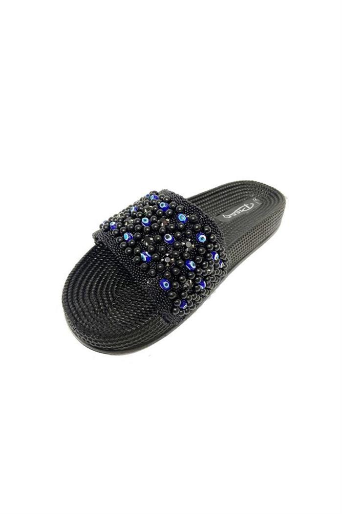 Pienn 20037-007 Anatomik Fashion Taşlı  Kadın Terlik