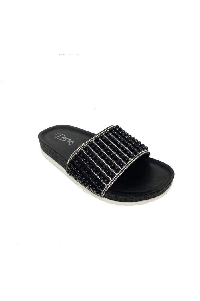 Pienn 20044-003 Anatomik Fashion Taşlı  Kadın Terlik