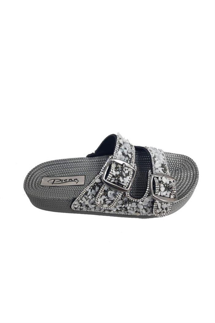 Pienn 20057-001 Anatomik Fashion Taşlı  Kadın Terlik
