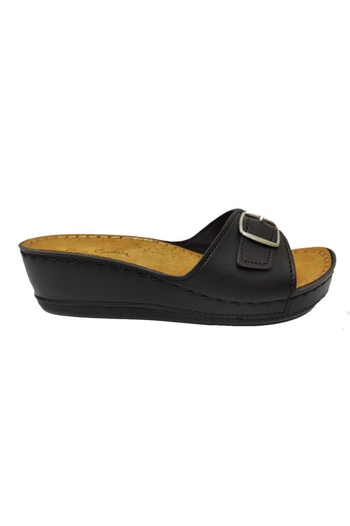 Pierre Cardin 6156 Hakiki Deri Anatomik Kadın Terlik