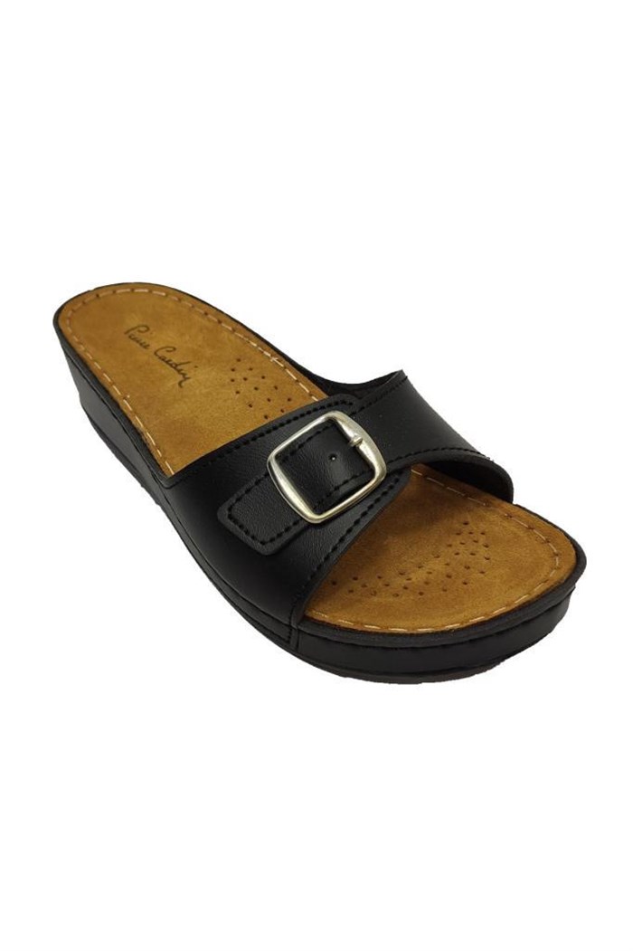 Pierre Cardin 6156 Hakiki Deri Anatomik Kadın Terlik