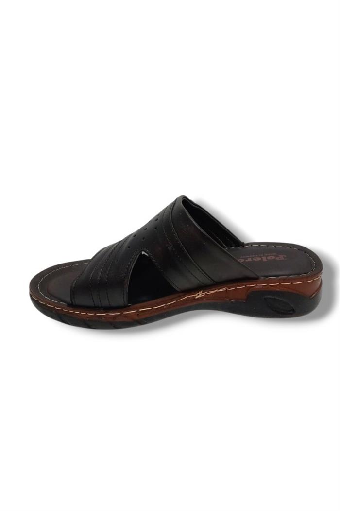 Polero 733028-25 Deri Anatomik Soft Erkek Terlik
