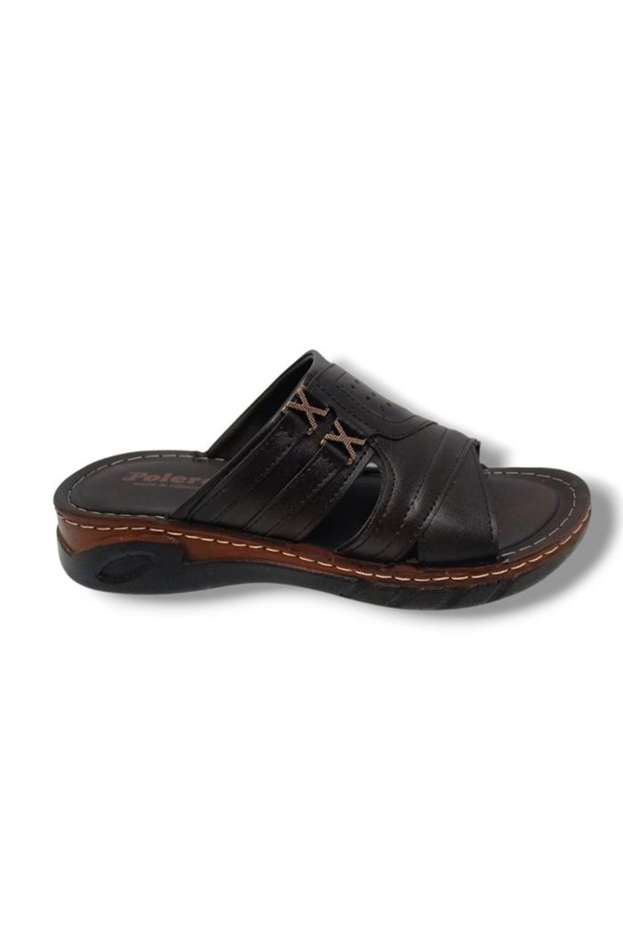 Polero 733028-25 Deri Anatomik Soft Erkek Terlik