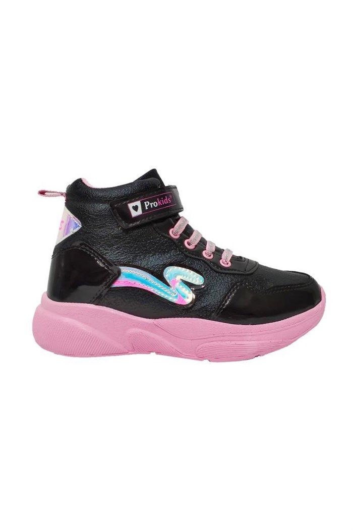 Pro Kids 2206-F Parlak Deri Kız Çocuk Sneakers Bot