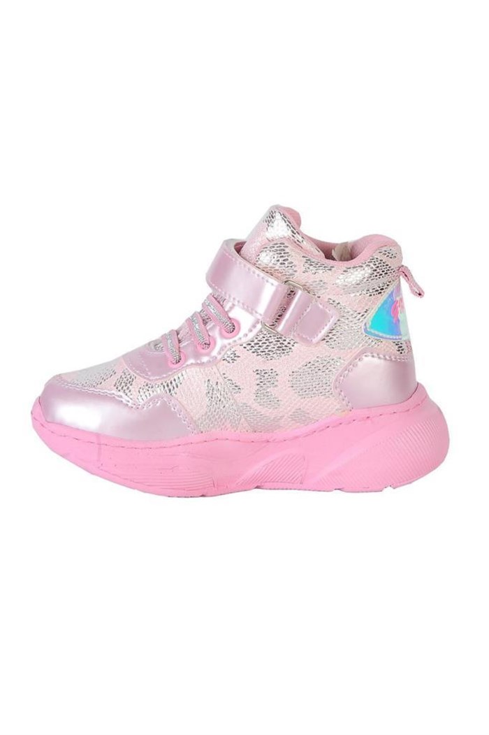 Pro Kids 2206-P Parlak Deri Kız Çocuk Sneakers Bot