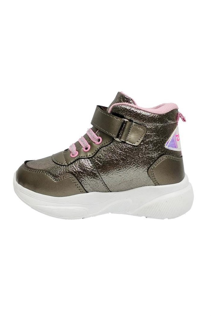 Pro Kids 2206-P Parlak Deri Kız Çocuk Sneakers Bot