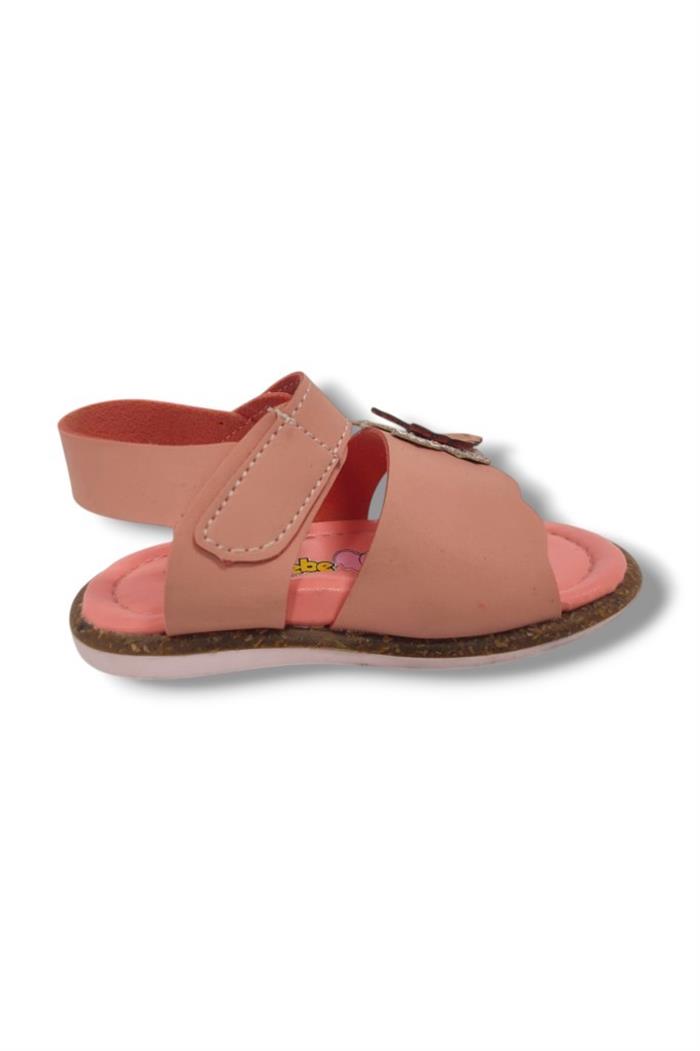 Şirinbebe 1570-20 Anatomik Kelebek Tokalı Cirtli Kız Çocuk Sandalet Pembe 21-25