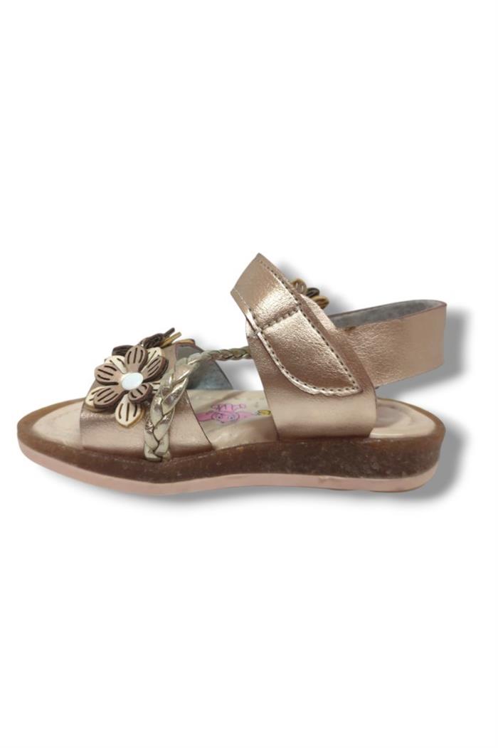 Şirinbebe 1604-20 Örgü Şerit Cırt Kız Çocuk Sandalet 18-20