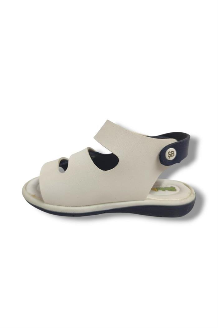 Şirinbebe 1633-20 Anatomik Tek Cirtli Erkek Çocuk Sandalet Lacivert Beyaz 21-25