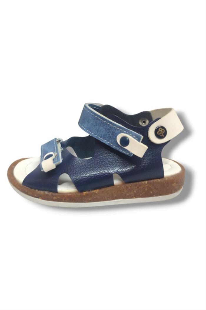 Şirinbebe 1651-20 Çift Cırt Tokalı Erkek Çocuk Sandalet Lacivert Mavi 21-25