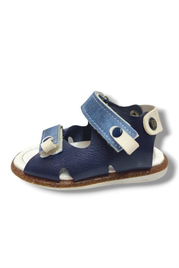 Şirinbebe 1710-20 Çift Cırt Tokalı Erkek Çocuk Sandalet Lacivert Mavi 18-20