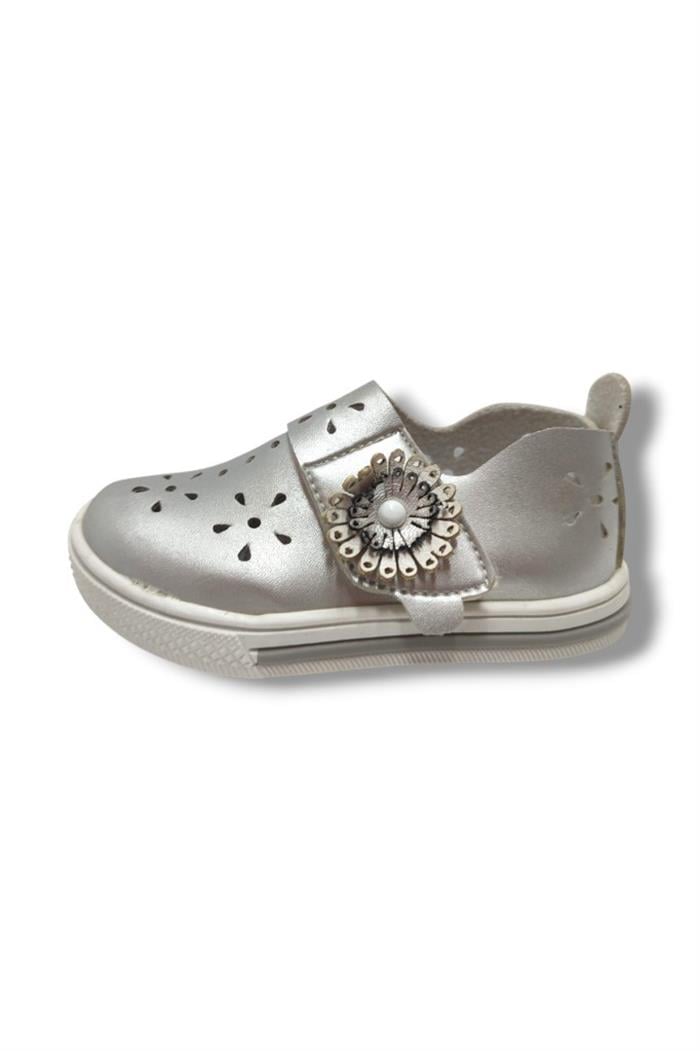 Şirinbebe 1732-20 Çiçek Cırtlı Kız Çocuk Sandalet 21-25