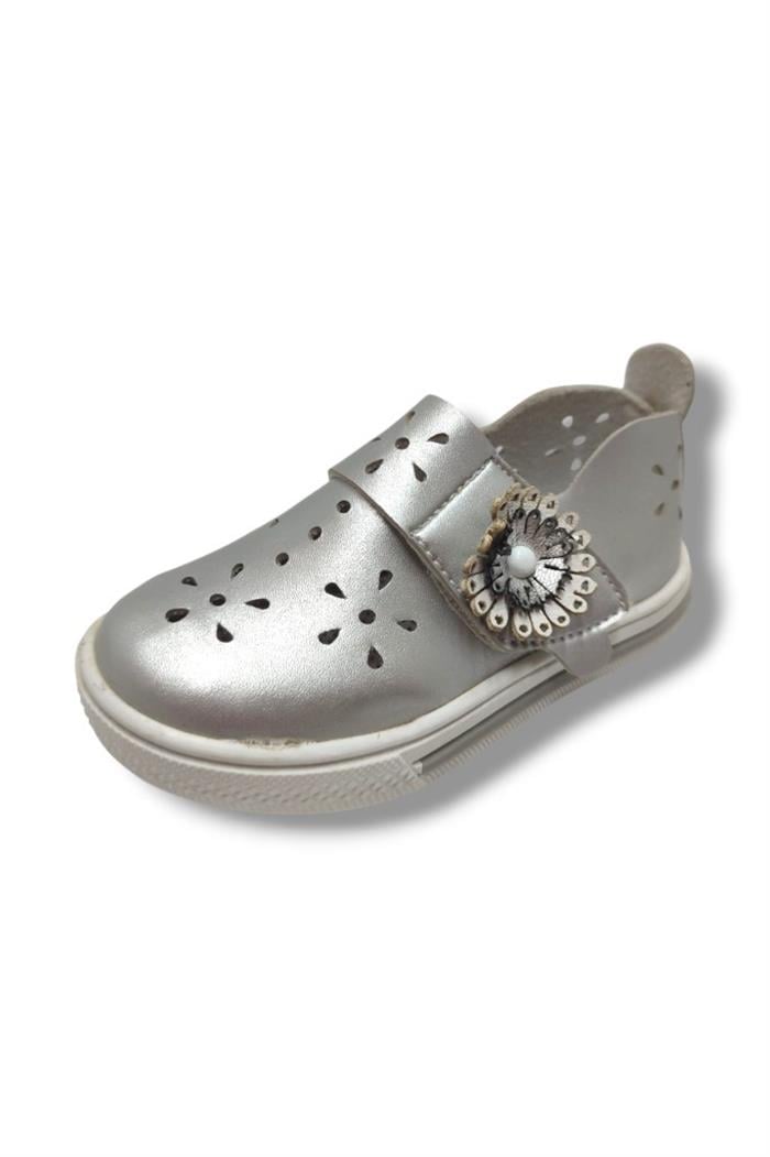 Şirinbebe 1732-20 Çiçek Cırtlı Kız Çocuk Sandalet 21-25