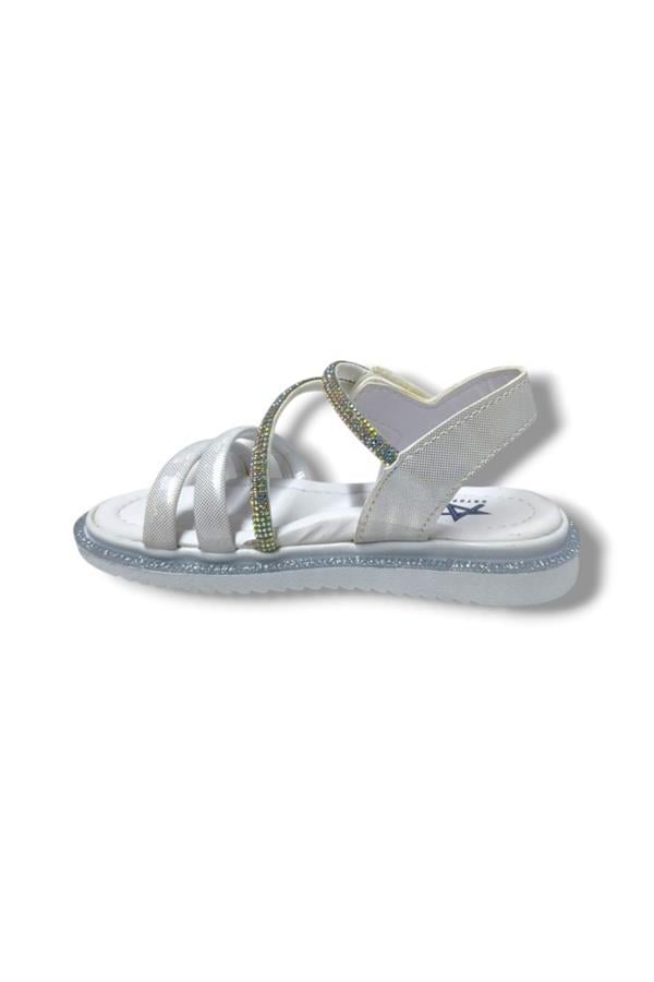 Arzen Bebe 221-25 Anatomik Taşlı Cırtlı Kız Çocuk Sandalet 26-30