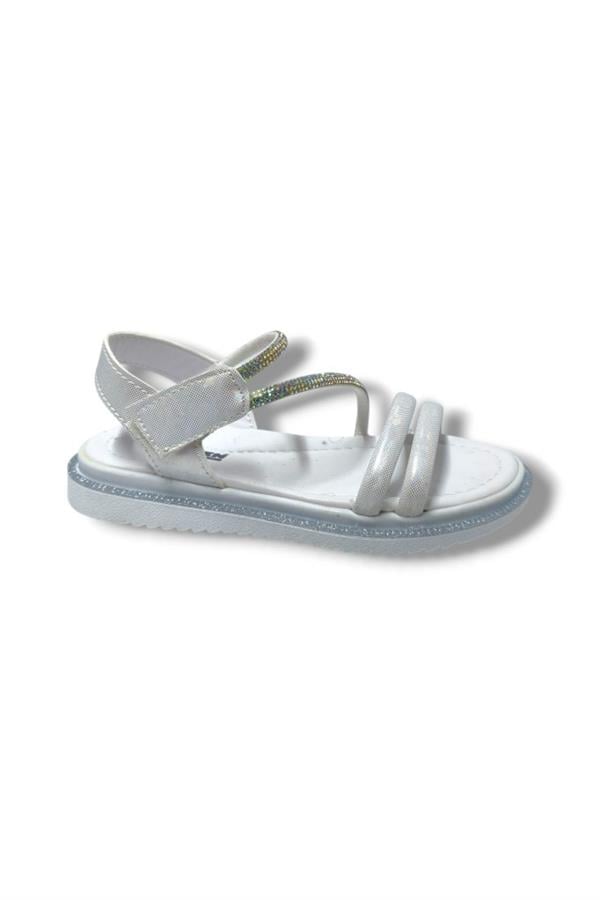 Arzen Bebe 221-25 Anatomik Taşlı Cırtlı Kız Çocuk Sandalet 31-36