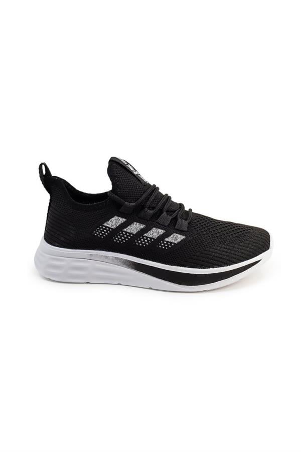 Awidox 910-25 Triko Slip-On Anatomik Sneaker Siyah Beyaz 36-40