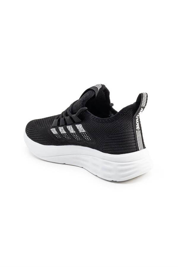 Awidox 910-25 Triko Slip-On Anatomik Sneaker Siyah Beyaz 36-40