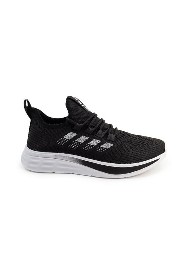 Awidox 910-25 Triko Slip-On Anatomik Sneaker Siyah Beyaz 36-40