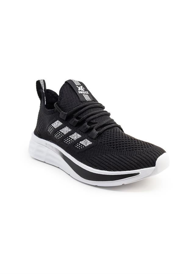 Awidox 910-25 Triko Slip-On Anatomik Sneaker Siyah Beyaz 36-40