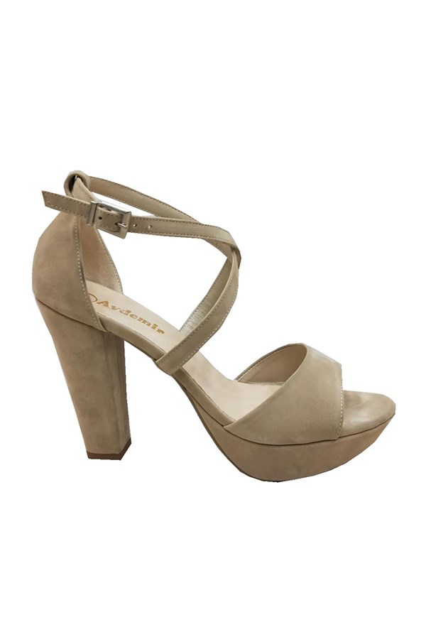 Aydemir 1920 Süet 20mm Platform Yerli Üretim Bayan Sandalet