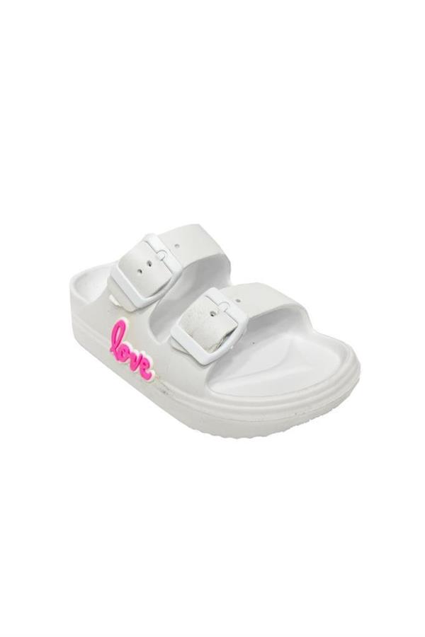 Ayfox 1006-24 Love Yazılı Suya Dayanıklı Kız Çocuk Terlik 26-30