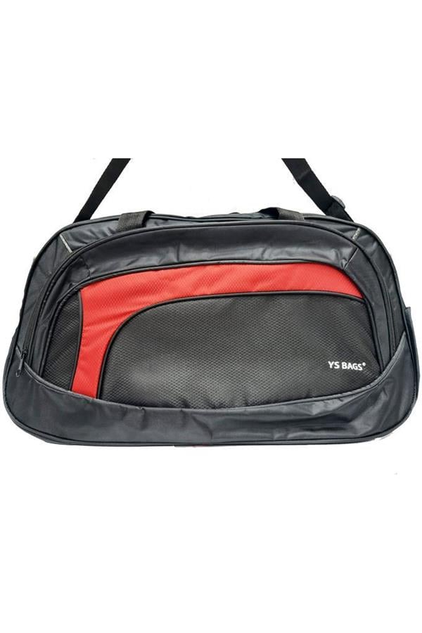 Bags 2542-24 Seyahat Çanta Siyah Kırmızı